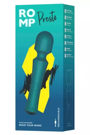 Emballage du vibromasseur ROMP Presto – design premium