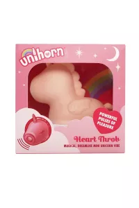 Vibromasseur licorne Heart Throb dans son emballage Unihorn