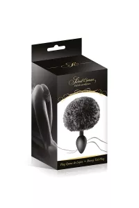 Rabbit tail plug - black 2