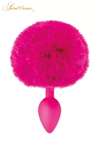 Kaninchenschwanzplug - Fuchsia