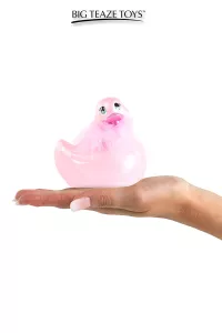 Mini anatra vibrante Duckie Paris - rosa 2