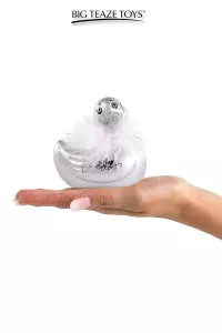 Mini vibrierende Ente Duckie Paris - silber 2