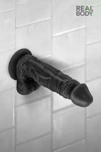 Realistischer Dildo 18 cm - Real Tony Schwarz 2