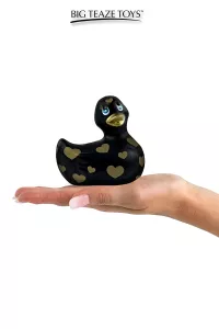 Mini vibrating duck Romance Black and Gold 2