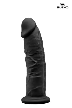 Black double density dildo 19 cm - Model 2 - SilexD | Tentations.ch
