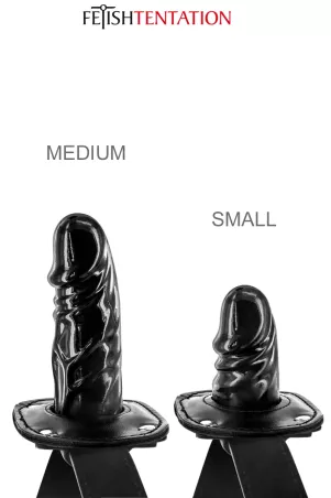 Bavaglio con dildo interno