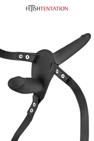 Double black belt dildo