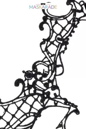 Mask - Crescent moon Soft embroidery - Maskarade - Sexshop Tentations