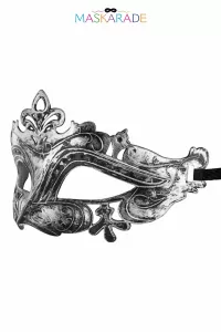 Loup semi-rigide argenté Hamlet 2