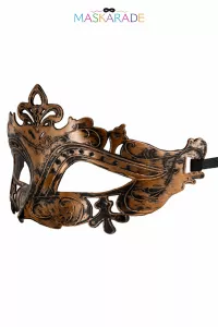 Maske - halbsteif kupferfarben „Hamlet“ - Maskarade - Sexshop Tentations 2