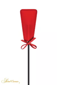 Teppich mit Pompon - rot 2