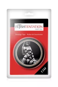 Ruban de soumission noir 15m - Fétish Tentation 2