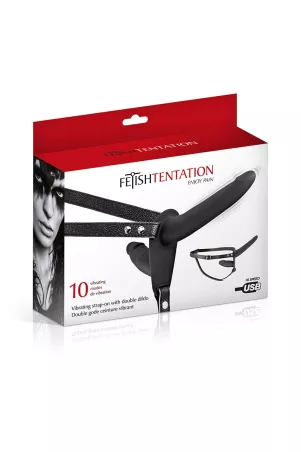 Fetish Tentation Double Strap-On Vibrator – shared pleasure