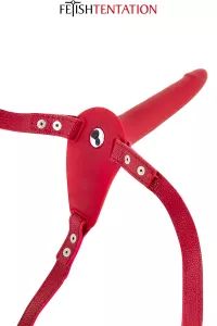 Gode ceinture rouge vibrant Fetish Tentation 2