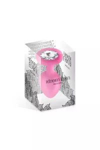 Plug bijou silicone rose S - Hidden Eden 2