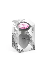 Schwarzer Silikon-Jewel-Plug L 2