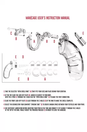 Cage de chasteté 9cm ManCage 01