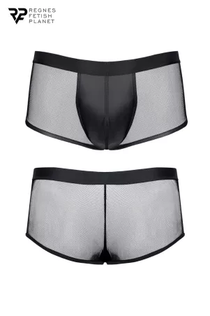 Boxer nero wetlook e maglia