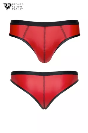 Slip rouge wetlook - Regnes
