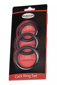 Set 3 CockRings silicone - Malesation 2