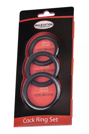 Set di 3 CockRing in silicone