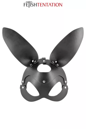 Verstellbare Leder bunny Maske