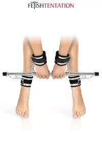 Fetish Tentation Submission Bar – 4 Adjustable Metal Cuffs