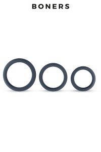 Kit of 3 wide penis rings 2