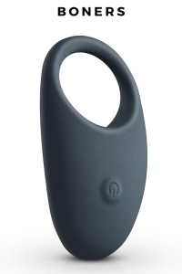 Boners Vibrating Cockring – Rechargeable penis ring black