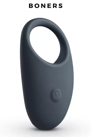Boners Anello vibrante – Cockring ricaricabile nero