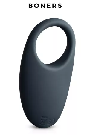 Boners Vibrating Cockring – Rechargeable penis ring black