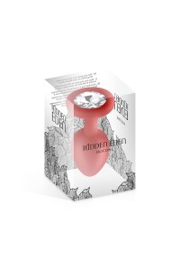 Red silicone jewelry plug S 2