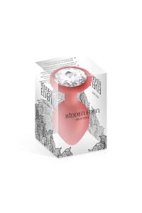 Plug bijou silicone rouge M - Hidden Eden 2