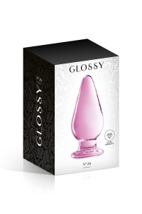 Plug Anal Glas Glossy Toys nr. 26 Pink 2