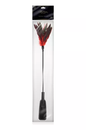 Rote und schwarze Federklatsche