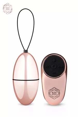 Rosy Gold Vibrating Egg – Remote Control, 10 Modes, Waterproof