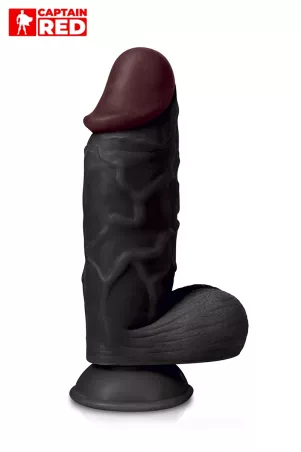 Gode XXL The Strong Black 26 x 6,5 cm - Captain Red