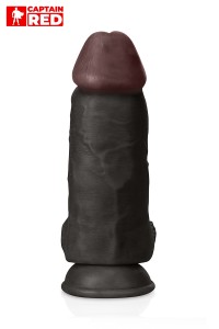 Gode XXL Colossus Black 26 x 7,5 cm - Captain Red 2