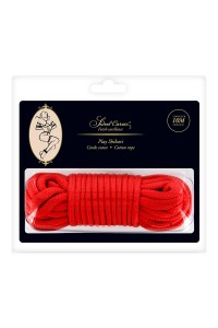 Corde de bondage rouge 10m - Sweet Caress 2