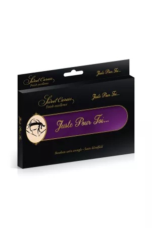 Purple satin BDSM headband