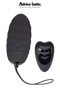 Ocean Breeze 2.0 Black – Remote-controlled love egg by Adrien Lastic