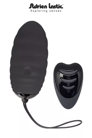 Ocean Breeze 2.0 Black – Remote-controlled love egg by Adrien Lastic