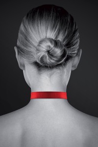 Collana con lucchetto a cuore rosso 2