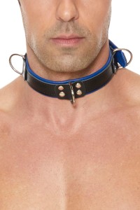 Collana di Bondage blu e nero 2