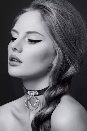 Collier Fetish avec double  anneau - Bijoux pour Toi