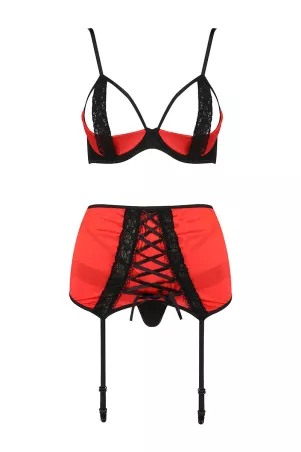 Ensemble lingerie à jarretelles Femmina - Passion