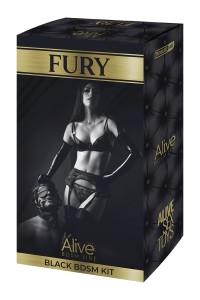 Kit BDSM Fury noir - Alive 2