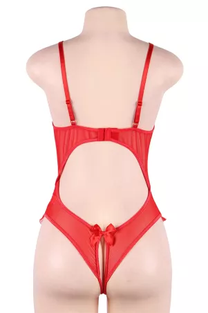 Body rouge ouvert - Paris Hollywood