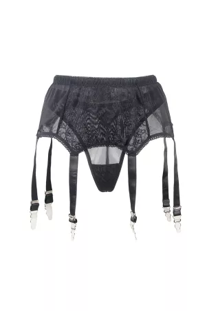 Suspender belt with 6 clips and string