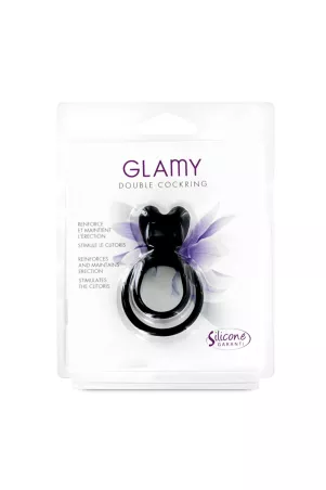 Doppel Cockring schwarz